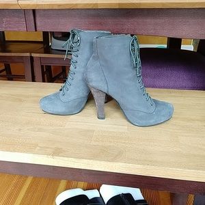 Gray lace up ankle boot by Restricted